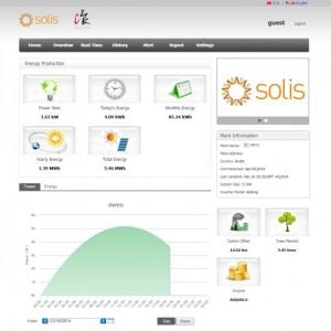 Solis monitoring portal